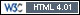 Valid HTML 4.01 Transitional